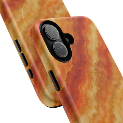 Amber Agate Marble iPhone Case with MagSafe