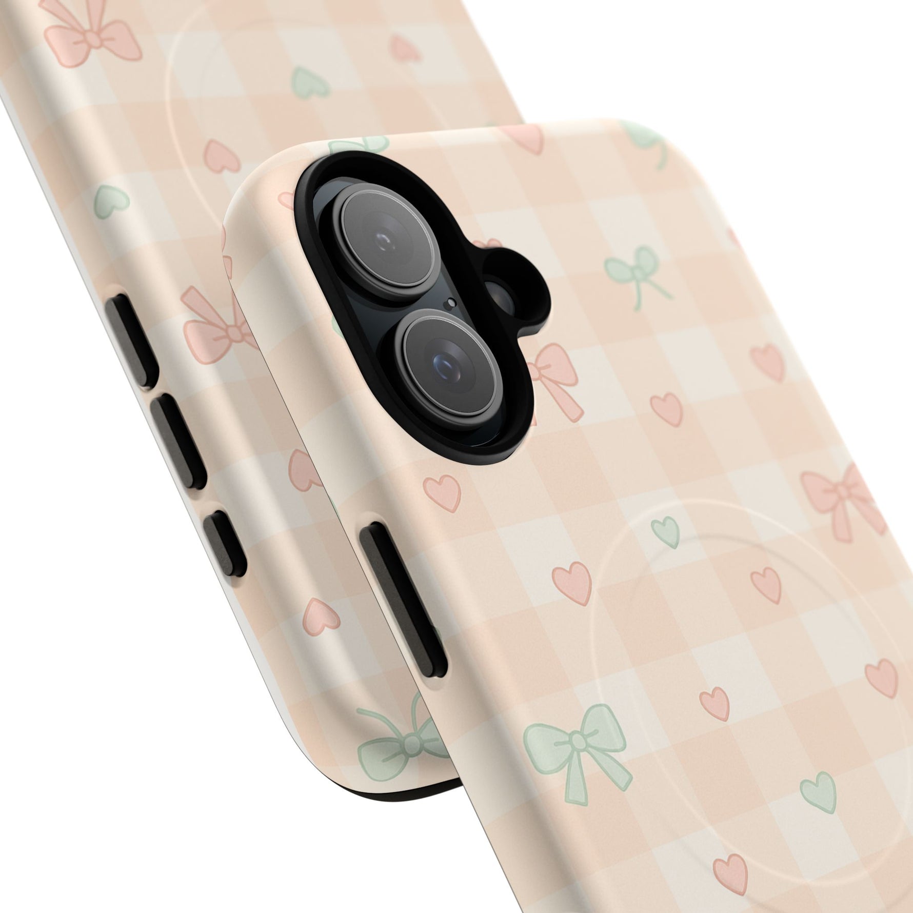 Sweet Pastel Checkered Bows Case for iPhone | MagSafe - Shamo's