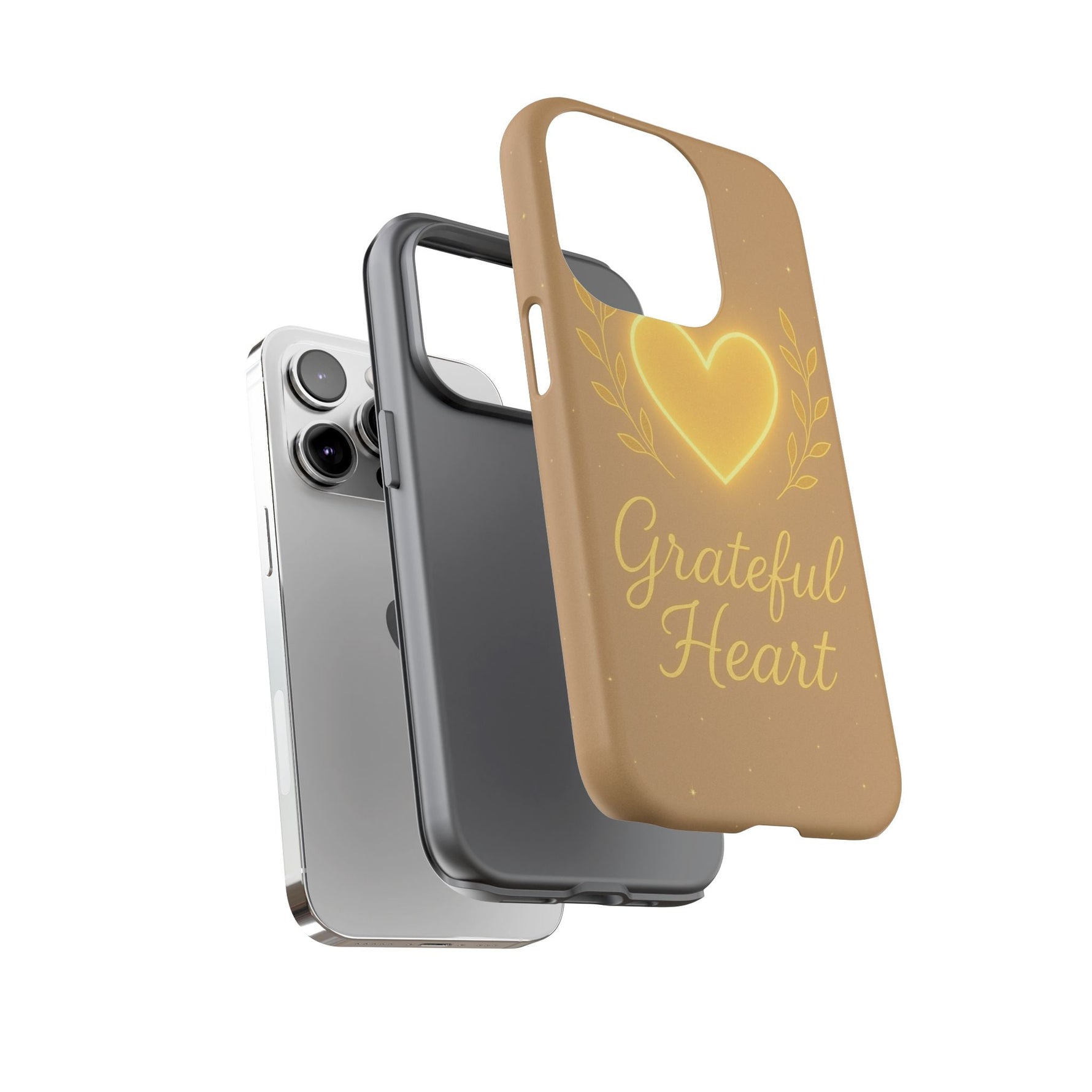 Grateful Heart iPhone Case — Warm Neon Heart  Shamo's
