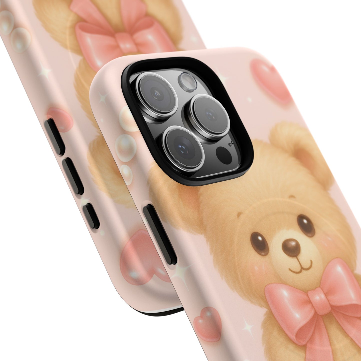 Ribbon Teddy Bear Love iPhone Case with MagSafe