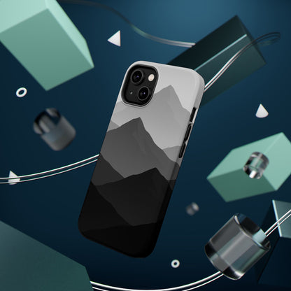 Monochrome Mountain Design iPhone Case | MagSafe  Shamo's