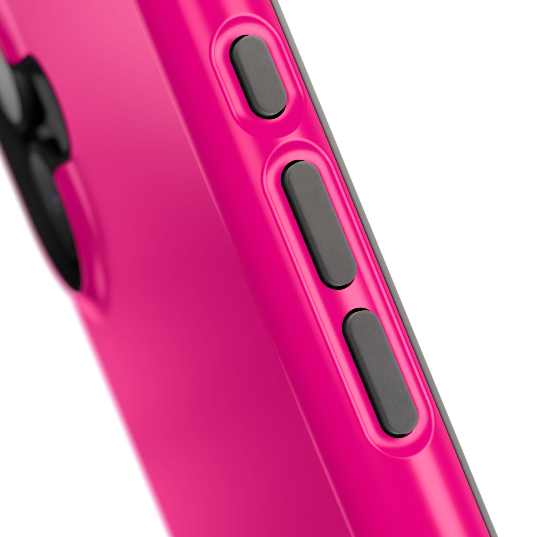 Neon Pink MagSafe Compatible Impact-Resistant Phone Case Hot Pink