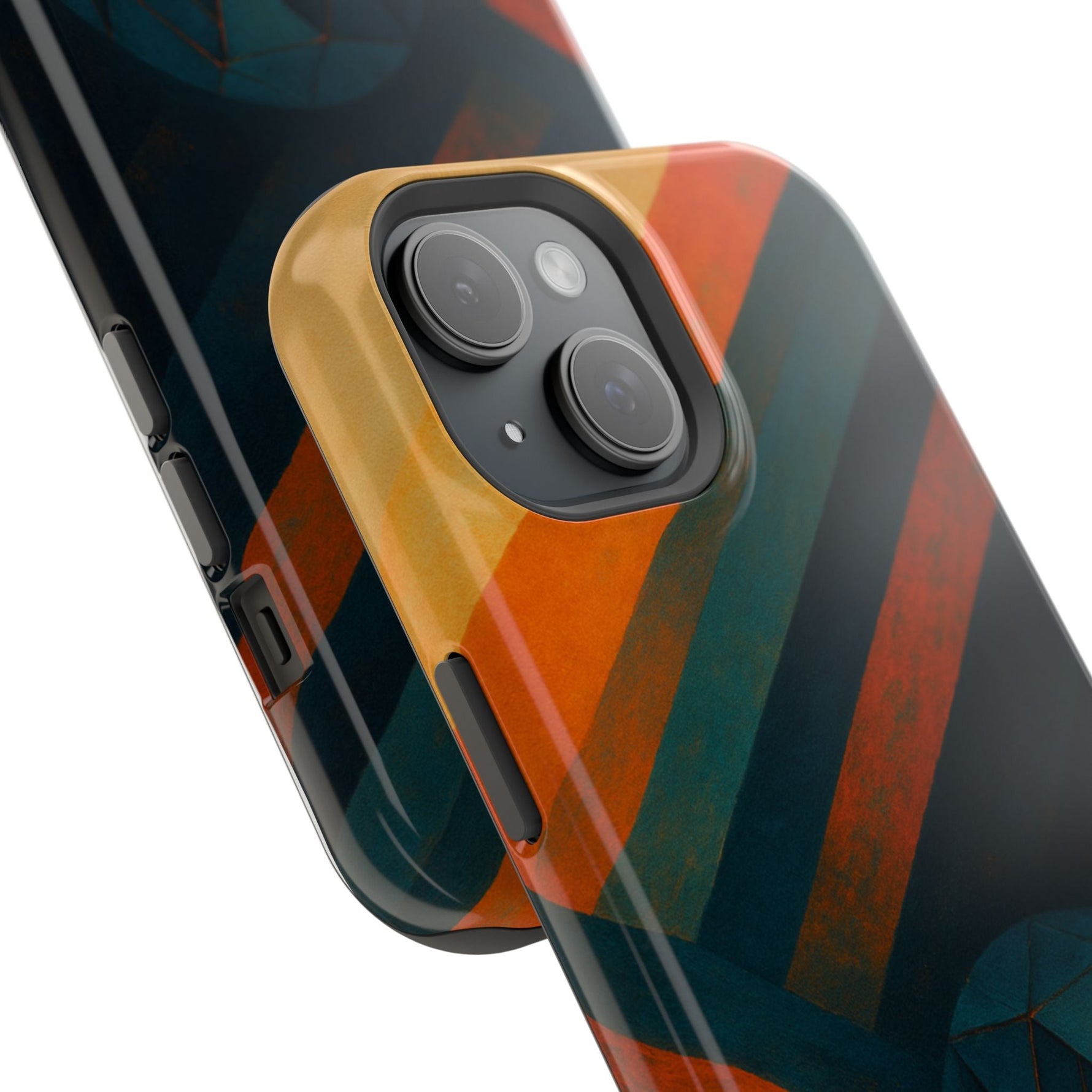 “Geometry of Becoming” Abstract iPhone MagSafe Case — Magnetic Impact-Resistant  Shamo's