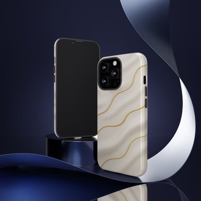 Elegant Gold Wave Tough iPhone Case
