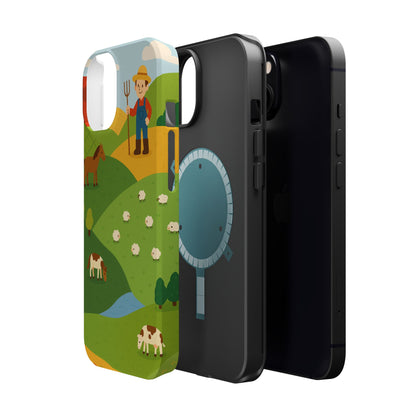 Farm-Themed Impact-Resistant MagSafe Phone Case
