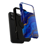 Blue Gold Marble Phone Case  Shamo's