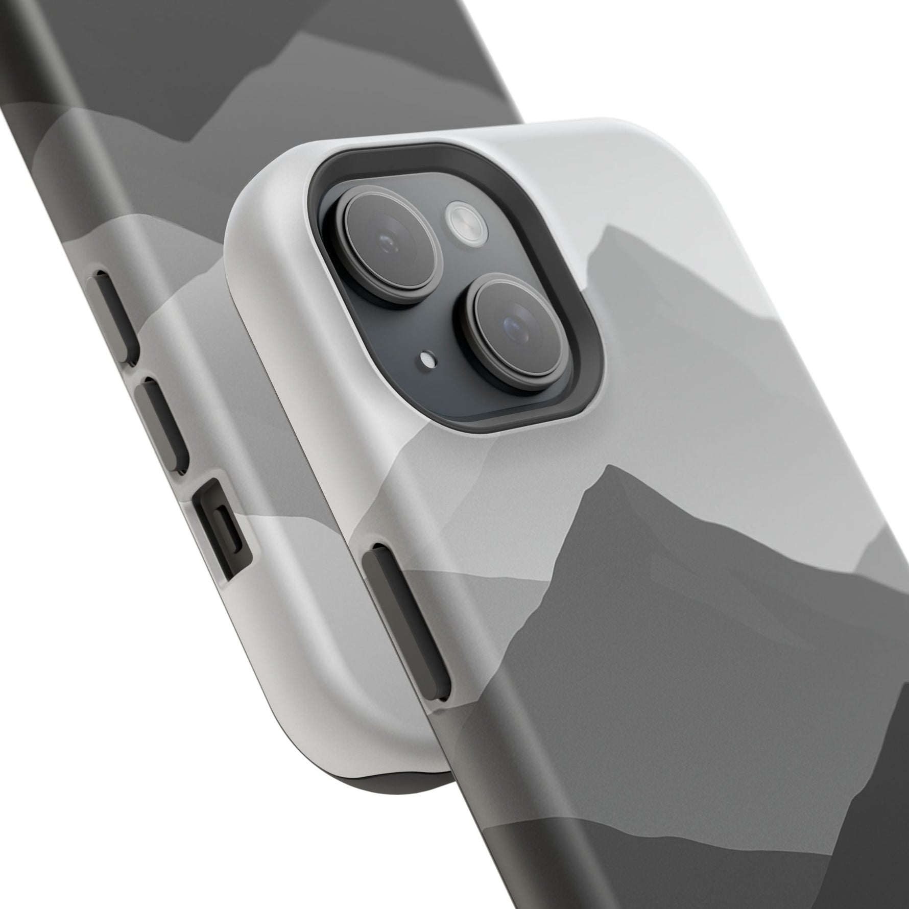 Monochrome Mountain Design iPhone Case | MagSafe  Shamo's