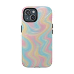 Rainbow Marble Swirl iPhone Case with MagSafe - Shamo's