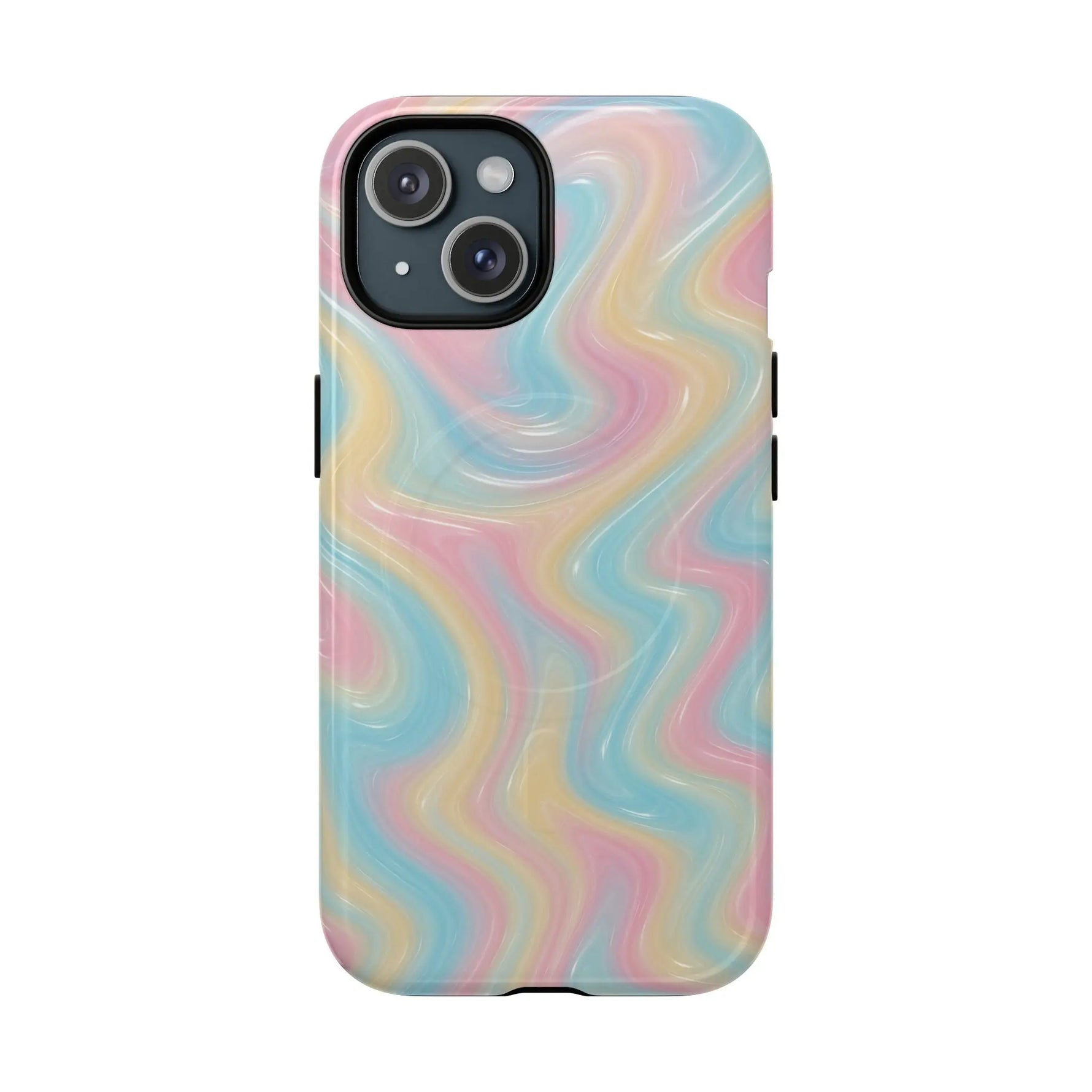 Rainbow Marble Swirl iPhone Case with MagSafe - Shamo's