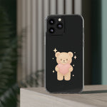 Romantic Teddy Bear Impact-Resistant iPhone Case with Heart Design - Shamo's