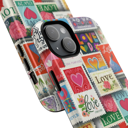 Vintage Romantic Love Stamp iPhone Case | Tough Protection + MagSafe  Shamo's