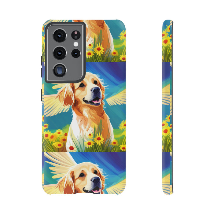 Tough Cases Golden Retriever with Wings Phone case