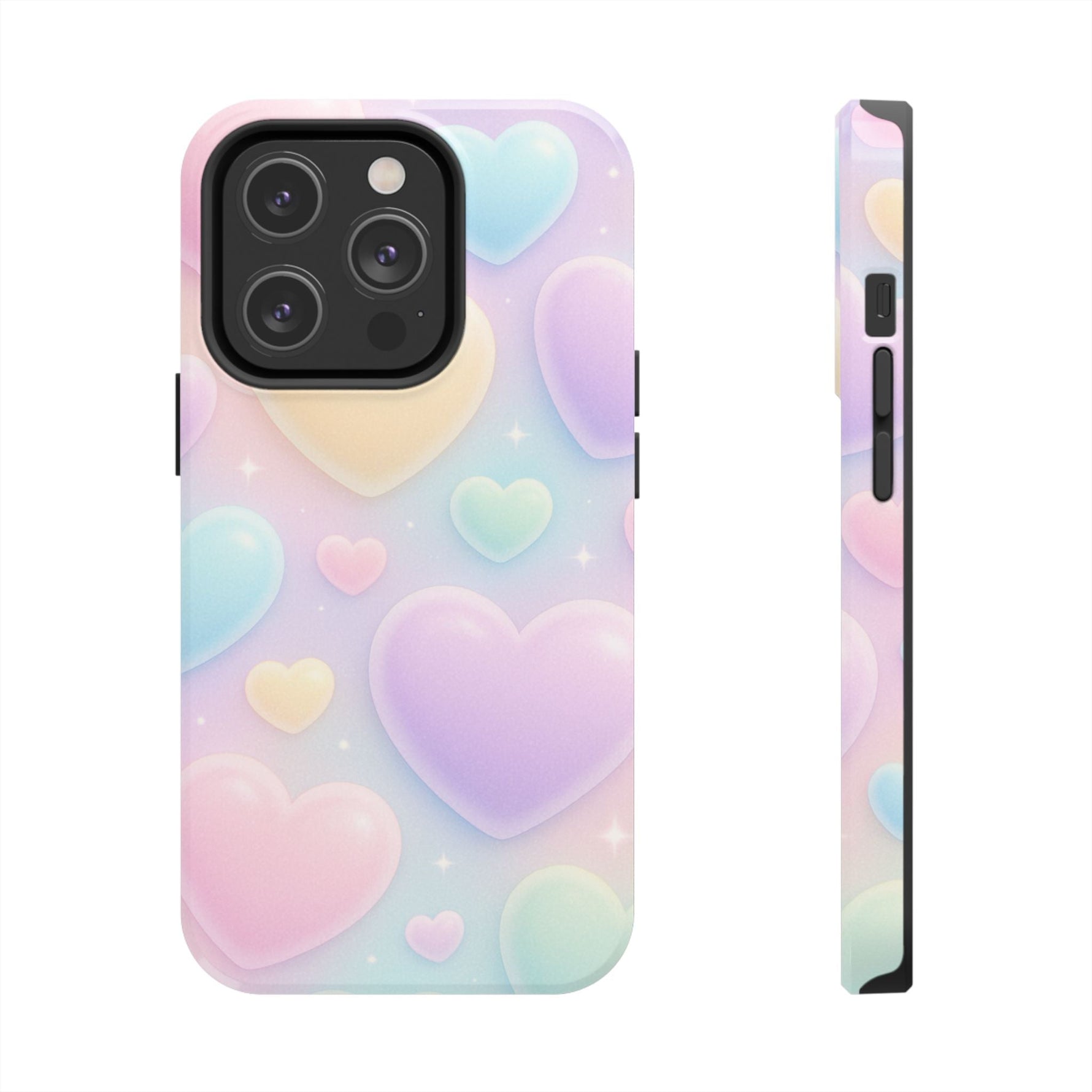 Cute Rainbow Hearts Phone Case  Shamo's iPhone 14 Pro