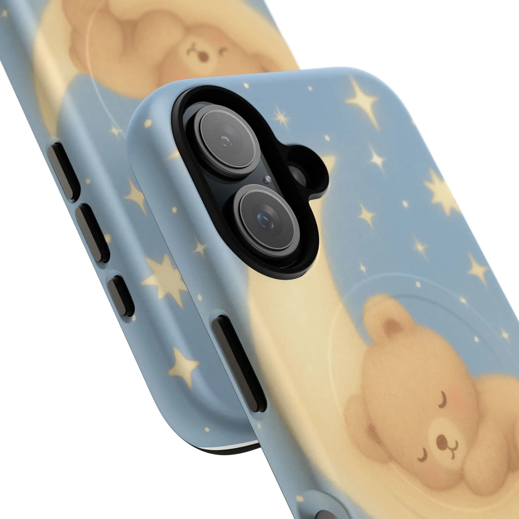 Sleepy Teddy Bear & Stars iPhone Case with MagSafe  Shamo's