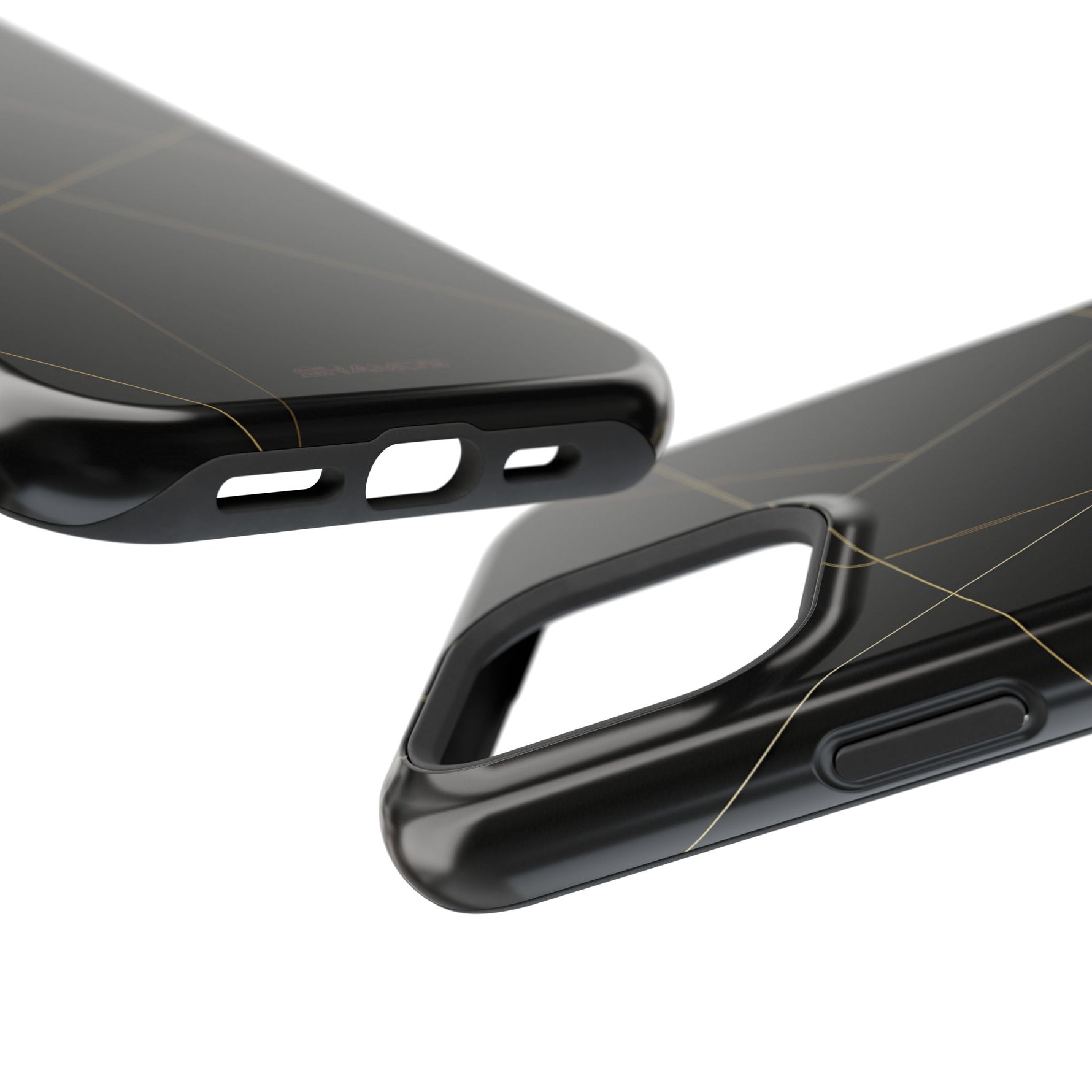 Funda para iPhone con diseño geométrico negro | MagSafe
