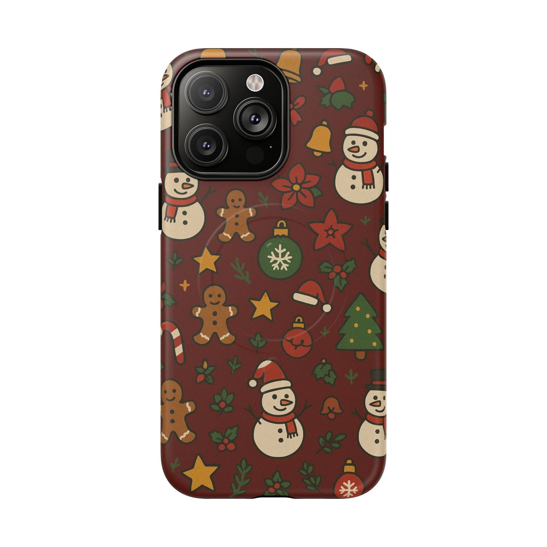 Snowman & Gingerbread Tough iPhone Case (MagSafe compatible)  Shamo's iPhone 14 Pro Max / Matte