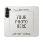 Personalized Flip Wallet Phone Case – Custom Photo & Text Wallet Cover