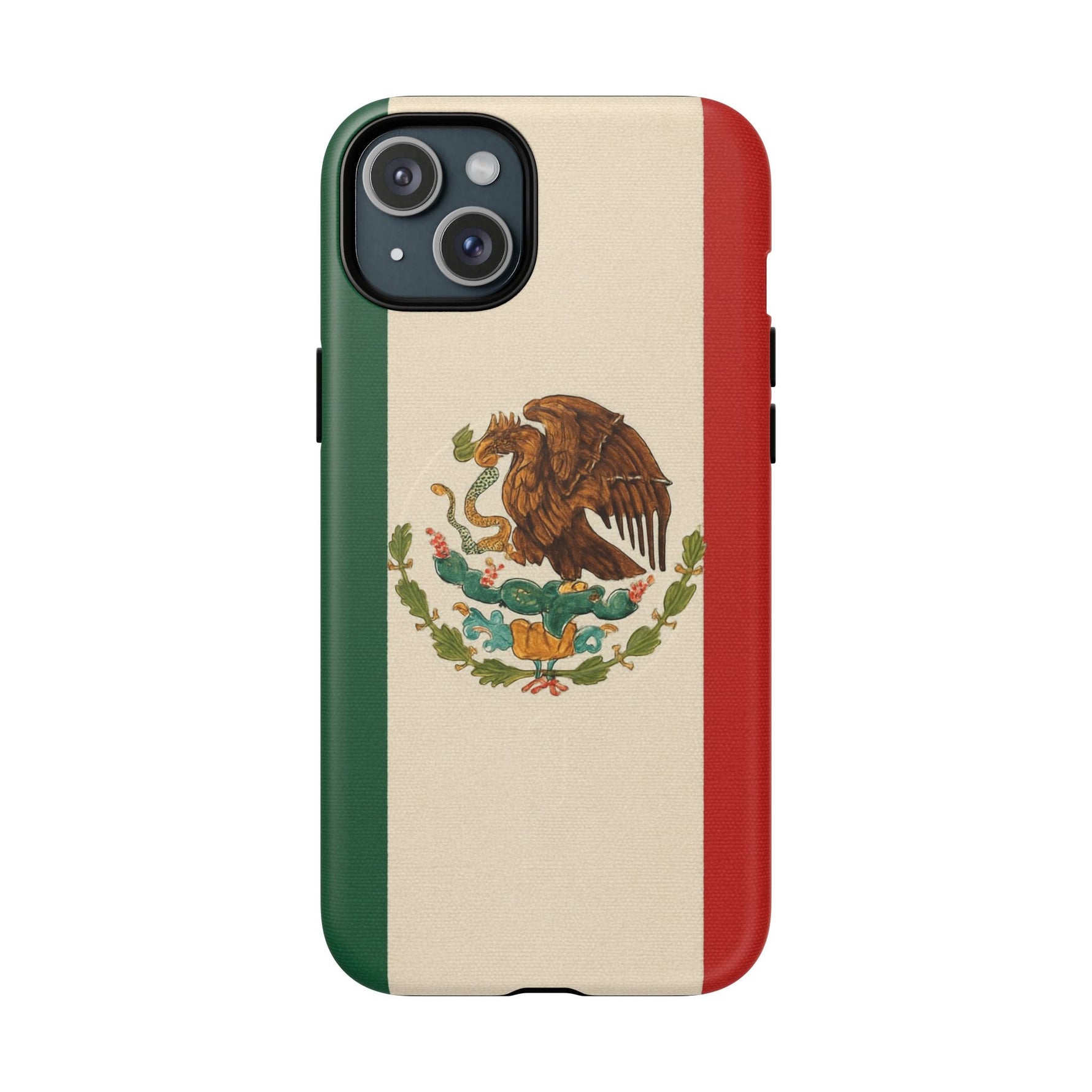 Mexican Flag iPhone Case | MagSafe  Shamo's iPhone 15 Plus / Matte