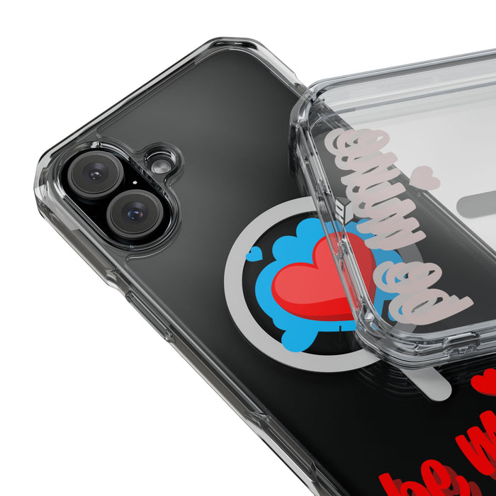 Magnetic Clear Phone Case | Compatible with MagSafe | Be Mine Love Edition