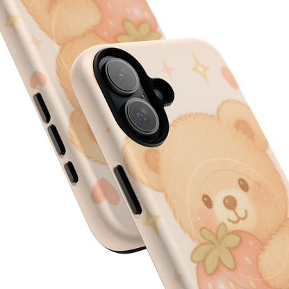 Strawberry Teddy iPhone Case with MagSafe