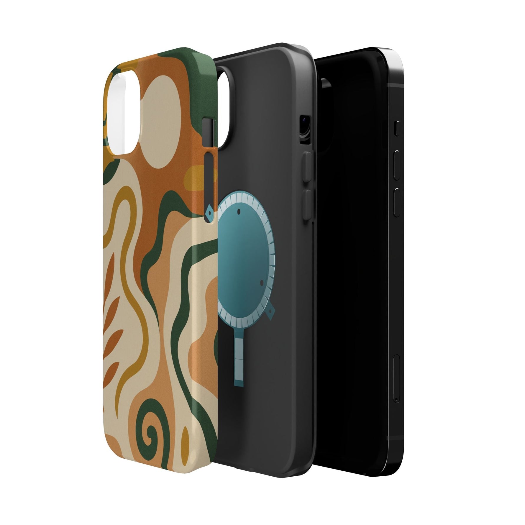 Abstract Earth-Tone Impact iPhone Case — MagSafe  Shamo's