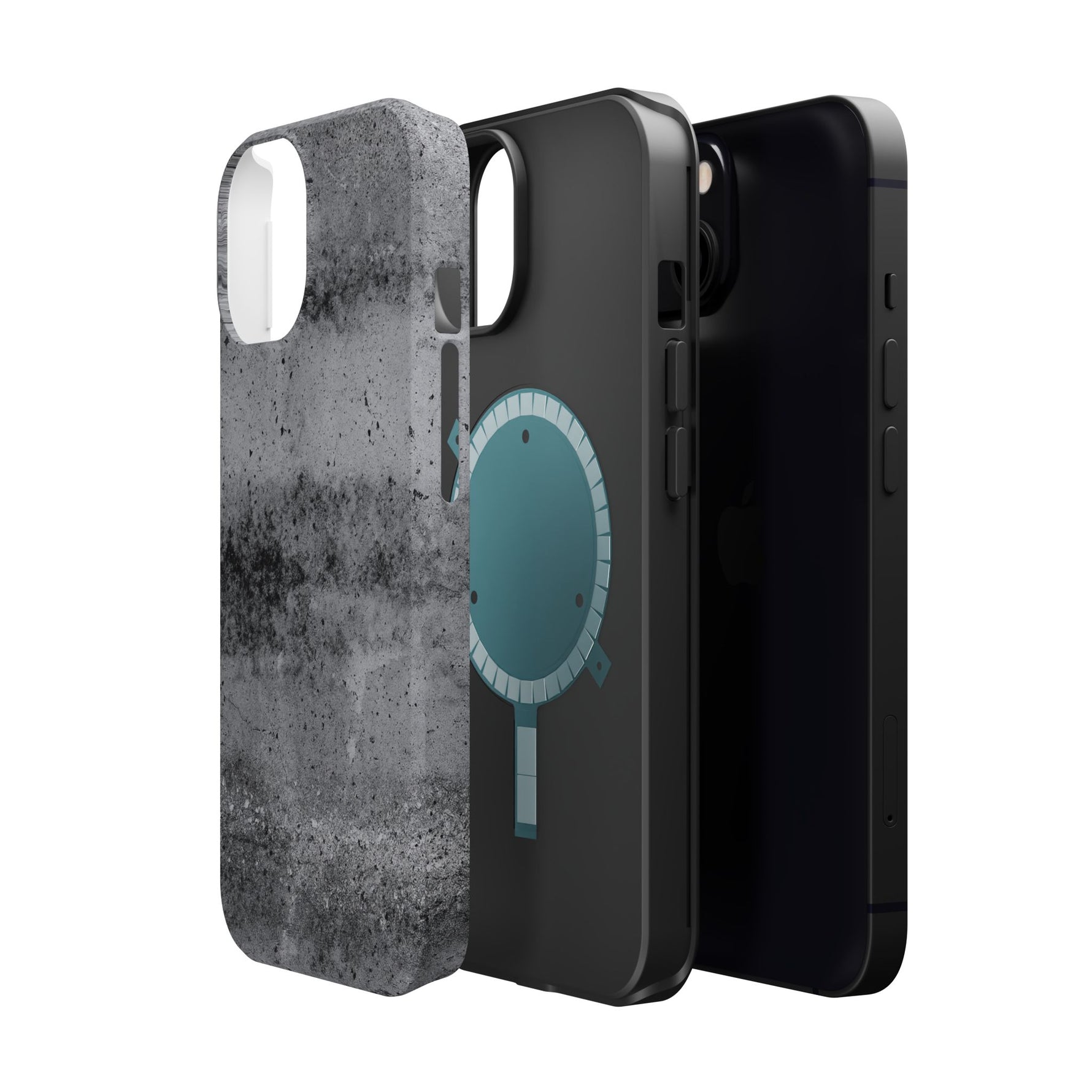 Concrete Pattern iPhone Case with Magsafe Compatibility