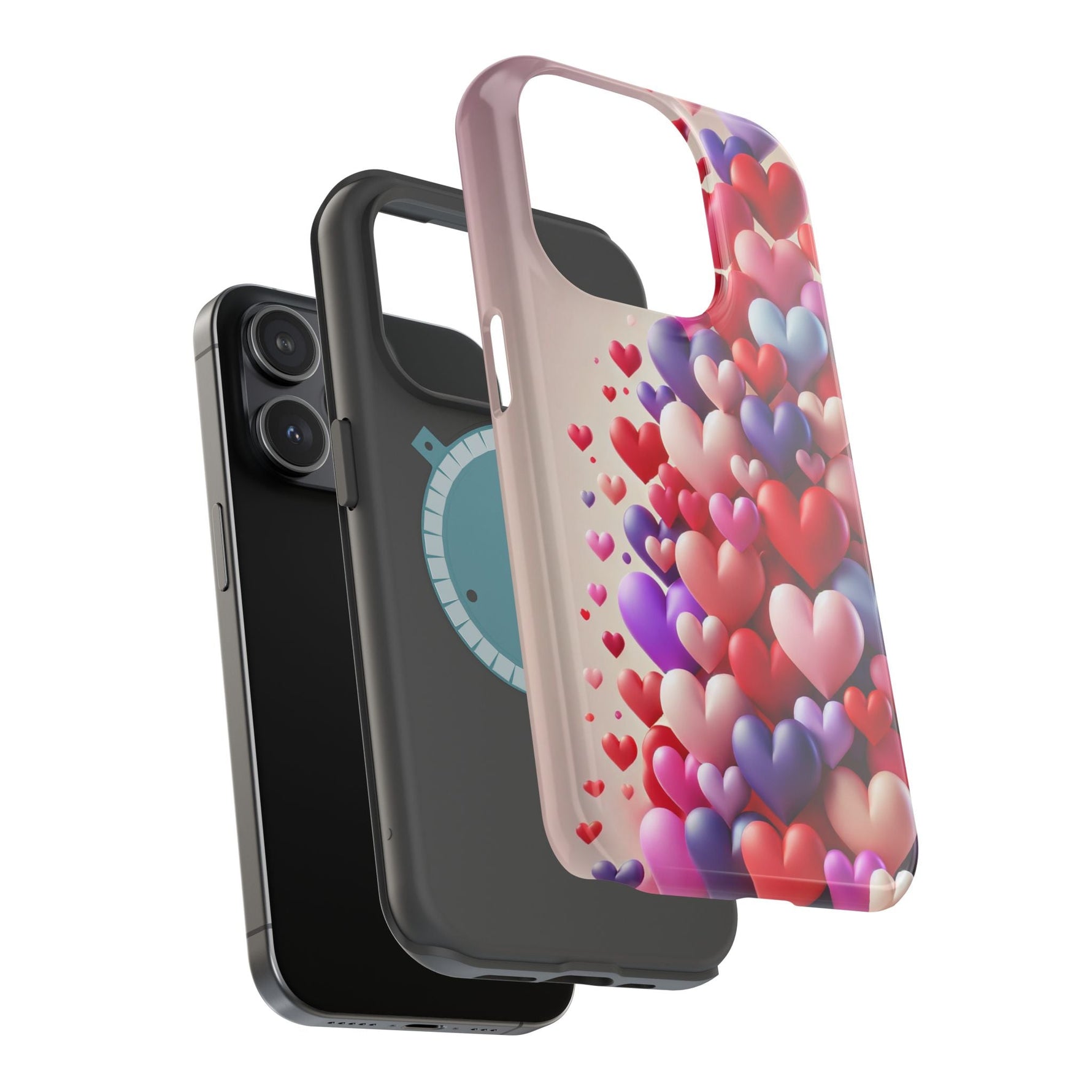 Love Hearts MagSafe iPhone Case — Magnetic, Impact-Resistant  Shamo's
