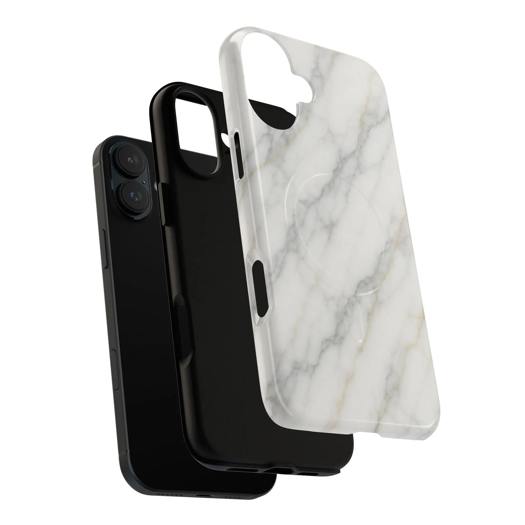 Classic White Marble iPhone Case with MagSafe  Shamo's