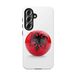 Tough Phone Cases with Albanian soccer flag