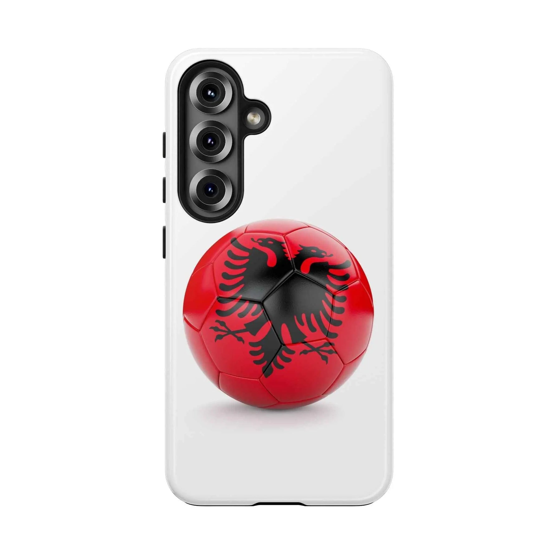 Tough Phone Cases with Albanian soccer flag