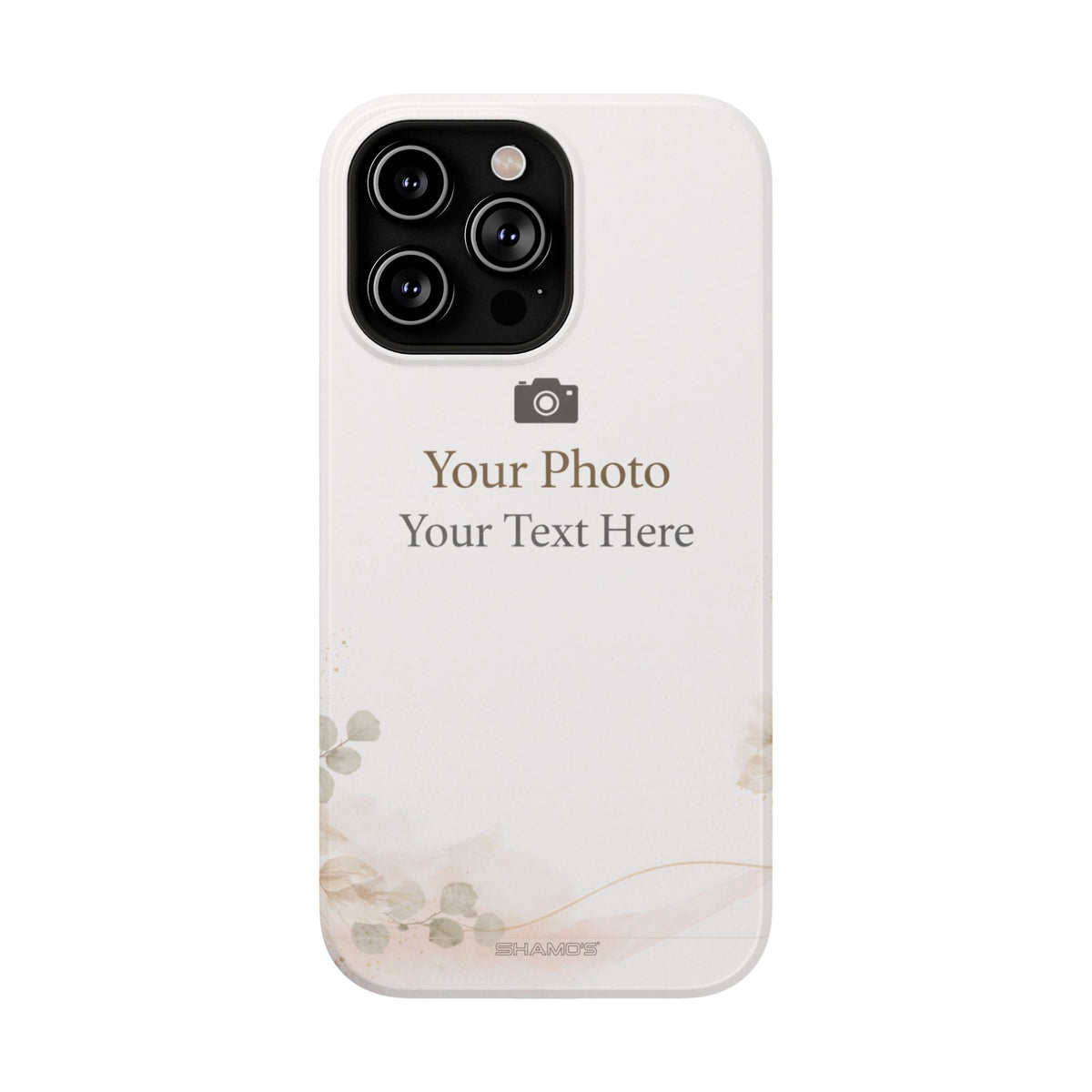 Personalizable Impact-Resistant Phone Case — Add Photo & Text