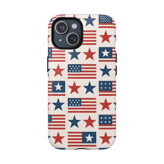 Patriotic American Flag iPhone Case | MagSafe