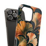 Exploded case and phone view: Nocturne Ginkgo MagSafe phone case for iPhone 16 Pro Max #iphone-16-pro-max