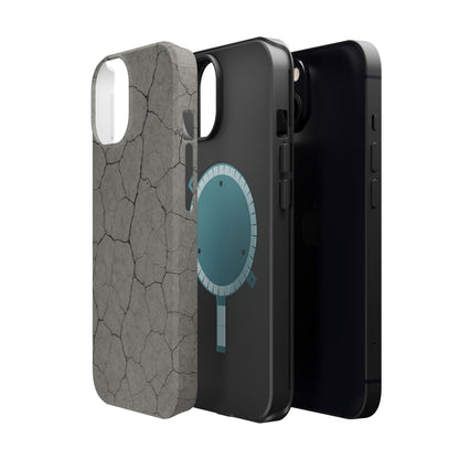 Cracked Concrete Texture iPhone Case with MagSafe compatibility  Shamo's