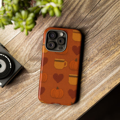 Fall Pumpkin & Coffee iPhone Case