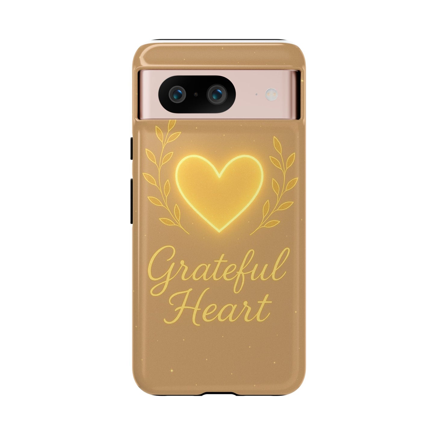 Grateful Heart iPhone Case — Warm Neon Heart