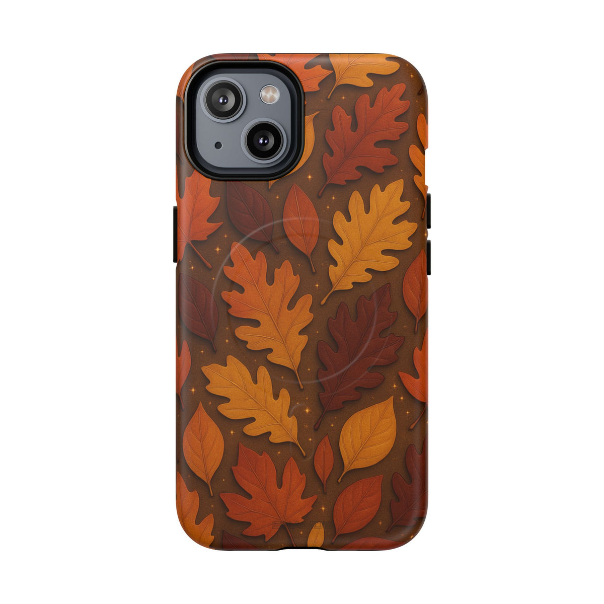 Funda para teléfono mágica con diseño de hojas que caen, compatible con MagSafe