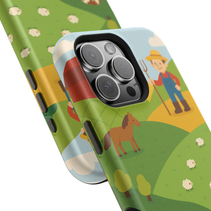 Farm-Themed Impact-Resistant MagSafe Phone Case