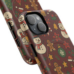 Snowman & Gingerbread Tough iPhone Case (MagSafe compatible)  Shamo's