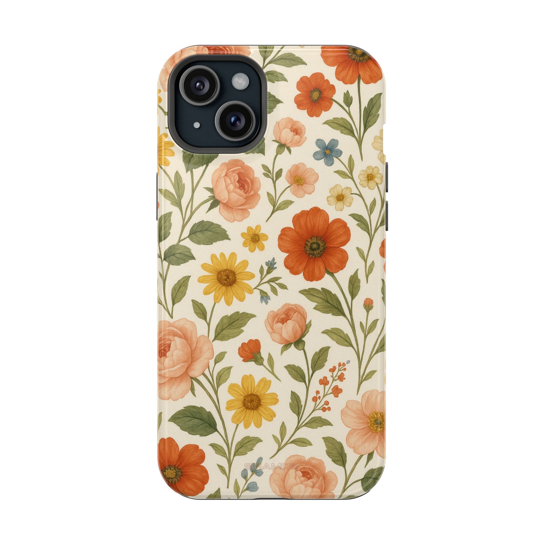 Floral Vintage Garden iPhone Case — with MagSafe