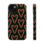 Candy Cane Heart MagSafe Impact-Resistant iPhone Case  Shamo's iPhone 13 / Glossy