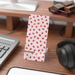 Strawberry Pattern Phone Stand — Foldable Mobile Display Stand