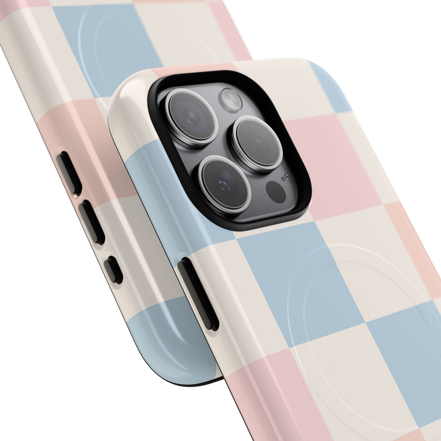 Pastel Checkerboard Pattern iPhone Cases - MagSafe