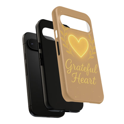 Grateful Heart iPhone Case — Warm Neon Heart