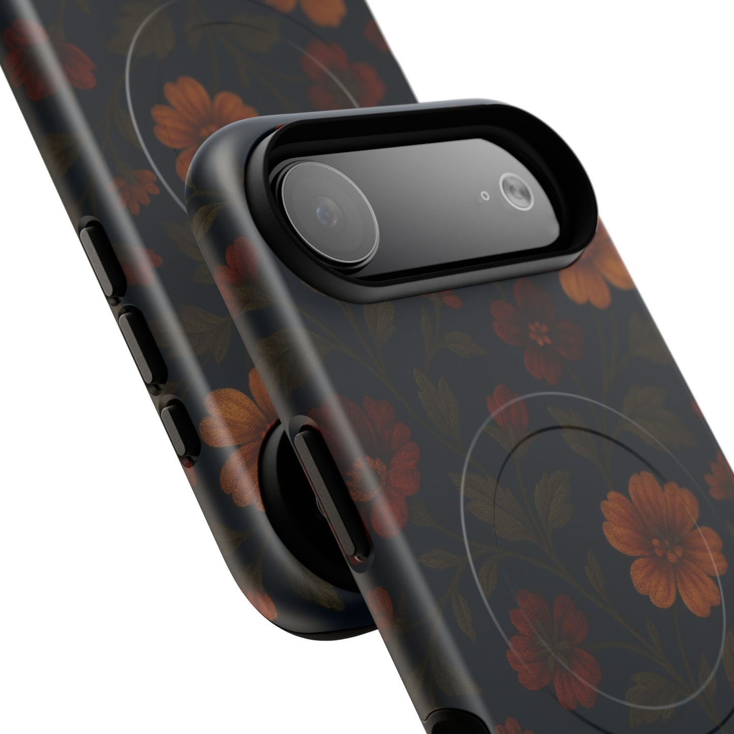 Floral Night Velvet iPhone Case - Works with MagSafe