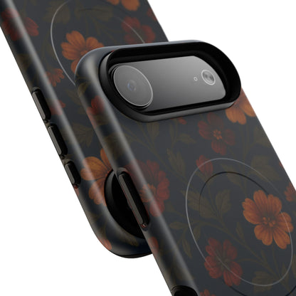 Floral Night Velvet iPhone Case - Works with MagSafe