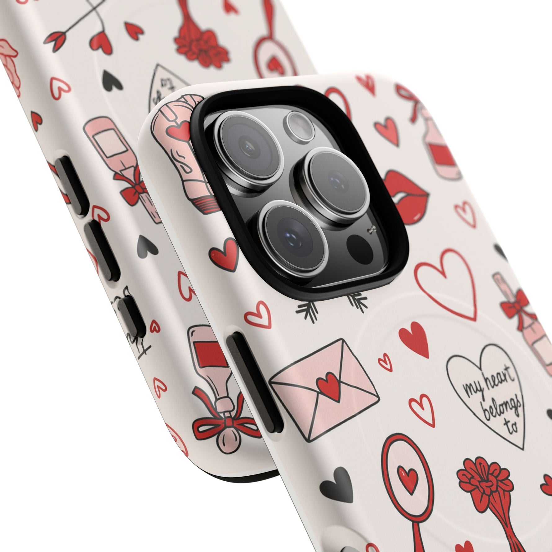 Romantic Love Doodle Tough iPhone Case (