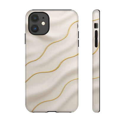 Elegant Gold Wave Tough iPhone Case - Shamo's