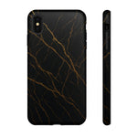 Black Marble Tough iPhone Case - Shamo's