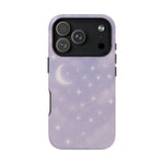 Celestial Lavender iPhone Case — Moon & Stars MagSafe Compatible - Shamo's